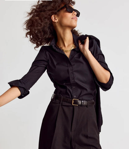 The essentials Icon shirt black-The Shirt