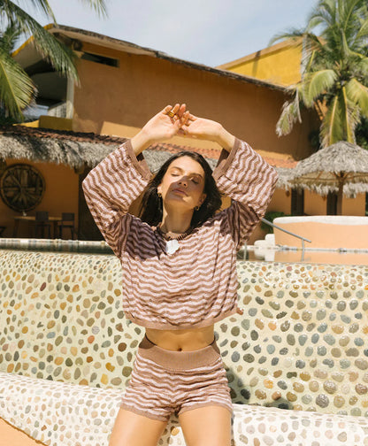 Luna Short in Mocha - PQ Swim