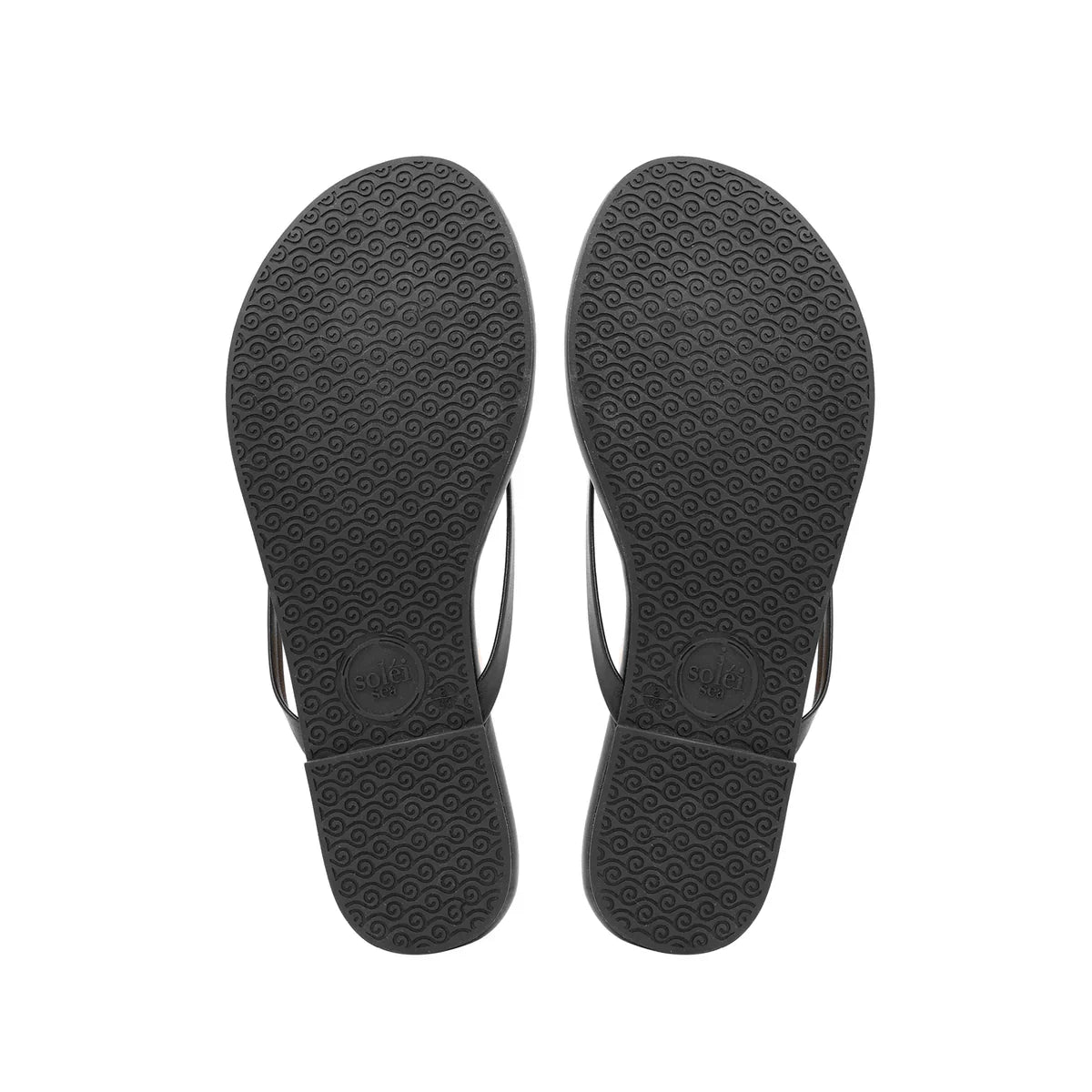 Valentina Flower Sandal in Black/White - Solei Sea