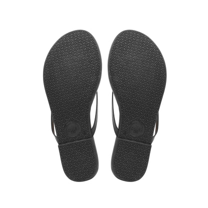 Valentina Flower Sandal in Black/White - Solei Sea