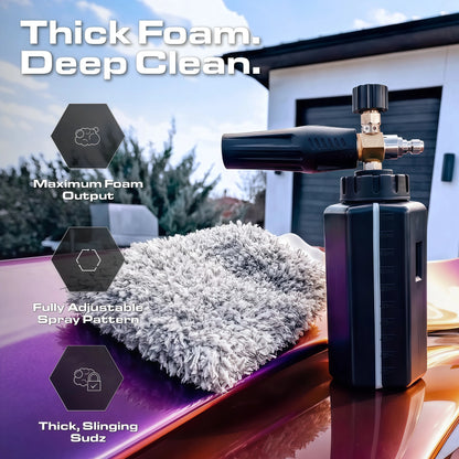 Blackout Kit – Complete Car Detailing Kit with Foam Cannon, Towels, Brushes, Wheel Cleaner & Tire Dressing