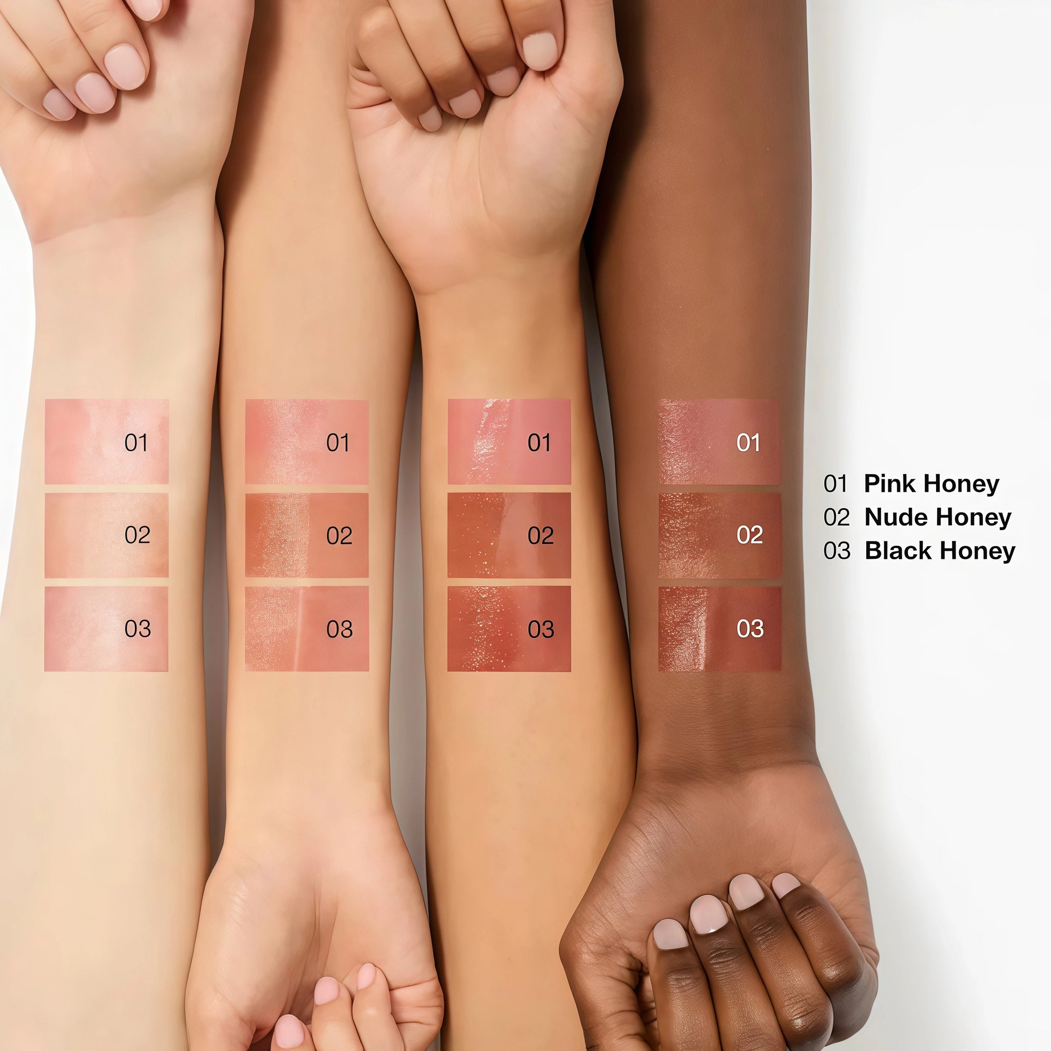 Black Honey Deluxe 6-Piece Makeup Collection – Lip & Cheek Tint, Gloss, Mascara & Hydrating Essentials