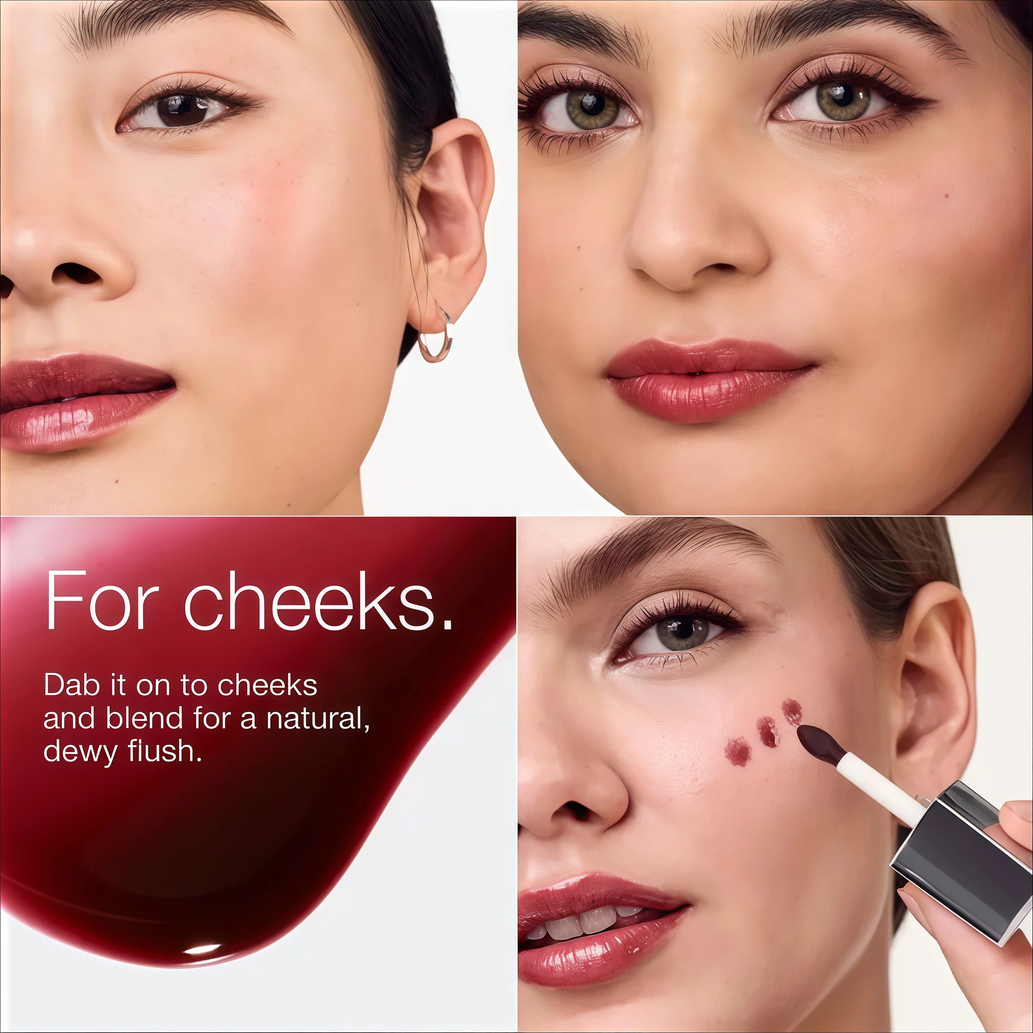 Black Honey Deluxe 6-Piece Makeup Collection – Lip & Cheek Tint, Gloss, Mascara & Hydrating Essentials